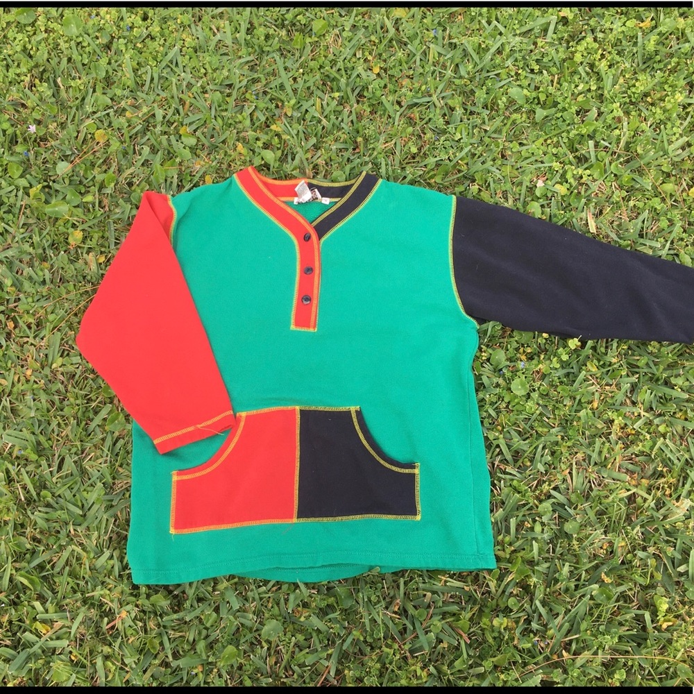 👩🏼‍🎤 Chance Encounters color block sweatshirt